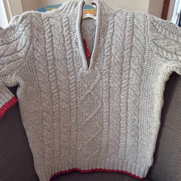 • BRAND NEW • Mini Boden • Kids' Cable Half Zip Wool Blend Sweater • 7-8Y - Picture 9 of 15